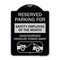 Signmission Reserved Parking for Safety Employee of the Month Unauthorized Vehicles Towed Away, BS-1824-23077 A-DES-BS-1824-23077 - alternate 1